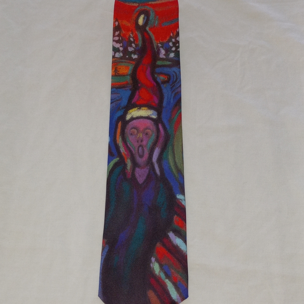 Ralph Marlin RN 84124 "Scream Christmas" neck tie